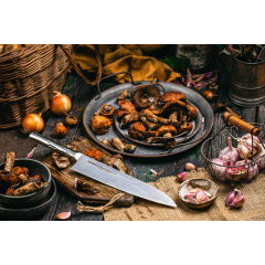 Ніж кухонний Шеф 240 мм Samura Bamboo (SBA-0087) Бушеве