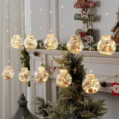 Світлодіодна гірлянда Xmas M-1 Copper Curtain Ball Lamp 3 х 1.5 м Теплий білий Балаклія