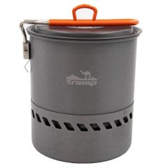 Походный котелок Tramp TRC-118 с крышкой и теплообменником 1,5 л Серый Черкассы