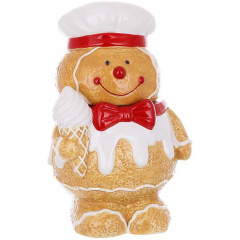 Ємність із кришкою BonaDi Gingerbread boy для сипучих продуктів 1200 мл Різнокольоровий DP232349 Луцьк