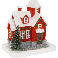 Светодиодная статуэтка New Year's house 11.5х8 см Разноцветный BonaDi DP232293 Жмеринка