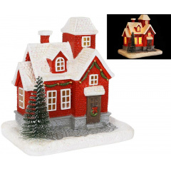 Светодиодная статуэтка New Year's house 11.5х8 см Разноцветный BonaDi DP232293 Жмеринка