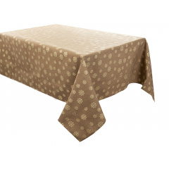Кухонная скатерть на стол Lefard Karen Lurex teflon 160х180 см Коричневый (AL226684) Херсон