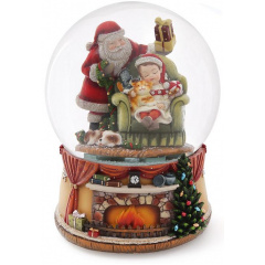 Музыкальный водяной шар gift from santa с подсветкой 16см BonaDi DP219452 Чернігів