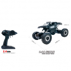 Машинка off-road кравлер на р/у 1:14 чорний матовий Sulong Toys DD651737 Черкаси