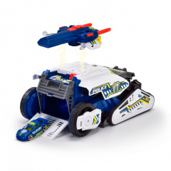 Іграшкова машинка зі світловими та звуковими ефектами Dickie Toys Гібриди-рятувальники PoliceBot 27 см 2-в-1 (IG-OL185868) Костопіль
