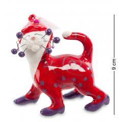 Декоративна фігурка Cat in red 9 см Pavone AL114012 Хмельницький