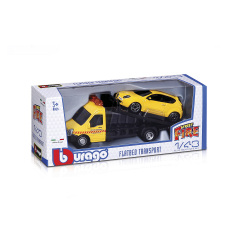 Набор игровой Bburago Автоперевозчик c машиной АльфаРомео mito DD649417 Фастів