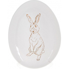 Блюдо в наборе 27х20х2см White-Gold Bunny Bona DP118447 Запоріжжя