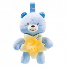 Игрушка-подвеска ночник Медвежонок розовый Chicco IR44262 Київ