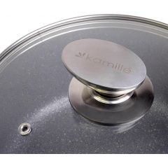 Кастрюля Kamille Landes Grey 2.3л с литыми алюминиевыми ручками DP36589 Мелітополь