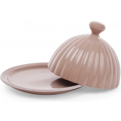 Масленка ceramic Артемида круглая диаметр 14 см бежевая Bona DP41349 Чернігів
