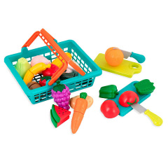 Игровой набор Овощи фрукты на липучках в корзинке Battat KD34646 Житомир