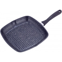Сковородка-гриль Grill Pan 28х28см со стеклянной крышкой Kamille Рівне
