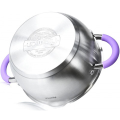 Кастрюля на 2.5л из нержавеющей стали Annette с крышкой-дуршлагом DP86335 Fissman Київ