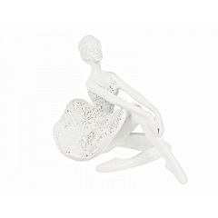 Інтер'єрна статуетка Lefard Ballerina 20х13х14 см White AL120200 Київ
