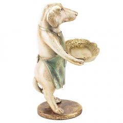 Фигурка интерьерная Dog with tray 27 см ArtDeco AL117938 Павлоград