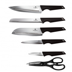 Набор ножей из 7 предметов Berlinger Haus Black Silver Collection (BH-2796) Харьков