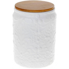 Банка с бамбуковой крышкой 1.1л Kerioppo White Bona DP118076 Херсон