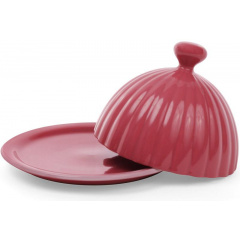 Масленка ceramic Артемида круглая диаметр 14 см клубничная Bona DP41348 Луцьк