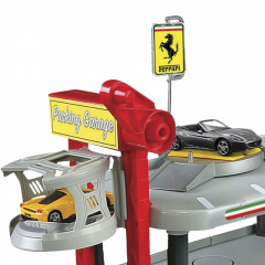 Игровой набор Bburago Гараж Ferrari с двумя машинками 1:43 трехуровневый OL32838 Ізюм