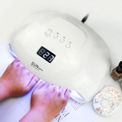 Лампа SUN T-OS28884 для нігтів SUN-X Plus на 72W для сушіння гель-лаку, гелю Ізюм