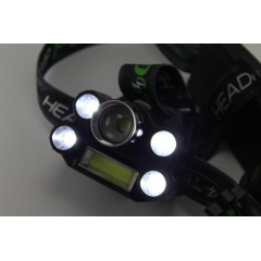 Фонарик налобный фонарь Bailong BL-T64-T6 4XPE COB Черный (006853) Софиевская Борщаговка