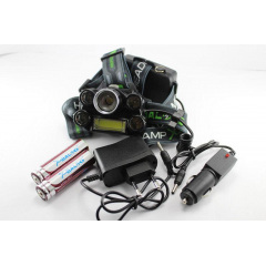 Фонарик налобный фонарь Bailong BL-T64-T6 4XPE COB Черный (006853) Софиевская Борщаговка