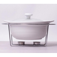 Мармит Food Warmer керамическая кастрюля 2.4л диаметр 28см с подогревом Kamille DP37023 Луцьк