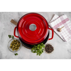 Кастрюля RINGEL Essen 4.8 л 26 см Красный (6858203) Львів