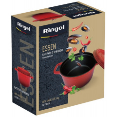 Кастрюля RINGEL Essen 4.8 л 26 см Красный (6858203) Львів