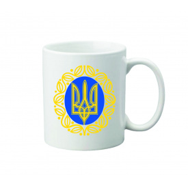 Чашка с принтом Vivay Украина 330 мл Белый (hub_36nbfg)