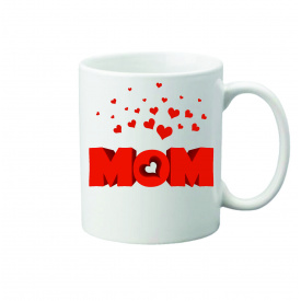 Чашка с принтом Vivay Mom 330 мл Белый (hub_4omjmy)