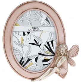Рамка для фото BonaDi 13х18 см овальная Розовый DP113245