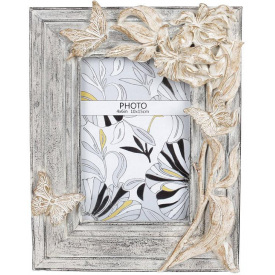 Фоторамка Butterfly Grey для фото 10х15 см полістоун Bona DP41971