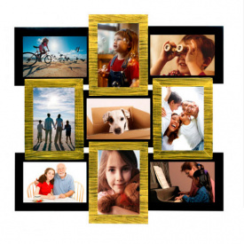 Фоторамка Золоте мерехтіння на 9 фотографій Sabefet T-FX30246