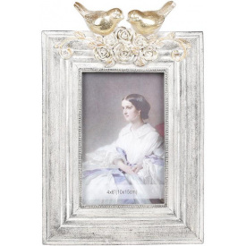 Фоторамка BonaDi Golden Birds Grey для фото 10х15 см Сірий DP68415