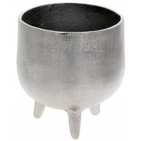 Ваза декоративная Metallum серебро 18х19см DP186257 BonaDi