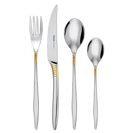 Столові прибори Mamba Gold 24 предмета на 6 персон Hisar DP41162