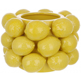 Порцелянова ваза BonaDi Лимон Decorative 21х14 см Жовтий DP231163