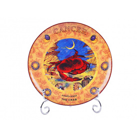 Тарелка с креплением на стену декоративная Рак 20см AL226609 Lefard