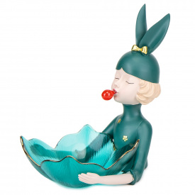 Блюдо-Статуетка Милашка Gum бірюза AL186589 Andrea