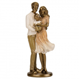 Декоративна статуетка Пара з дитиною 24х9х10 см Lefard Різнокольоровий AL229125