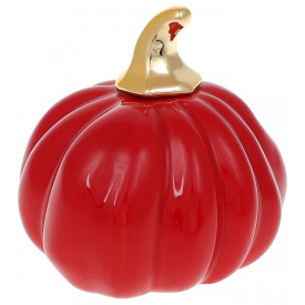 Декоративна фігурка Гарбуз червоний із золотом DP87202 BonaDi