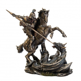 Настольная фигурка Георгий победоносец с бронзовым покрытием 16х21 см AL226561 Veronese