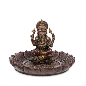 Статуєтка-підставка Ganesha для пахощів 9х12х12 см Veronese Різнокольоровий AL229032