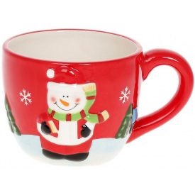 Різдвяна керамічна кружка Snow 550ml BonaDi DP218246