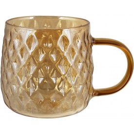 Скляний кухоль BonaDi Amber 350 мл Коричневий DP231593