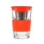 Заварник-стакан с силиконовой защитой и ситечком ZestGlass 415 мл Orange DP83528 Pasabahce Херсон