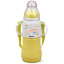 Бутылочка для кормления детская Baby Малыши 230 мл с ремешком желтая Fissman DP43986 Херсон